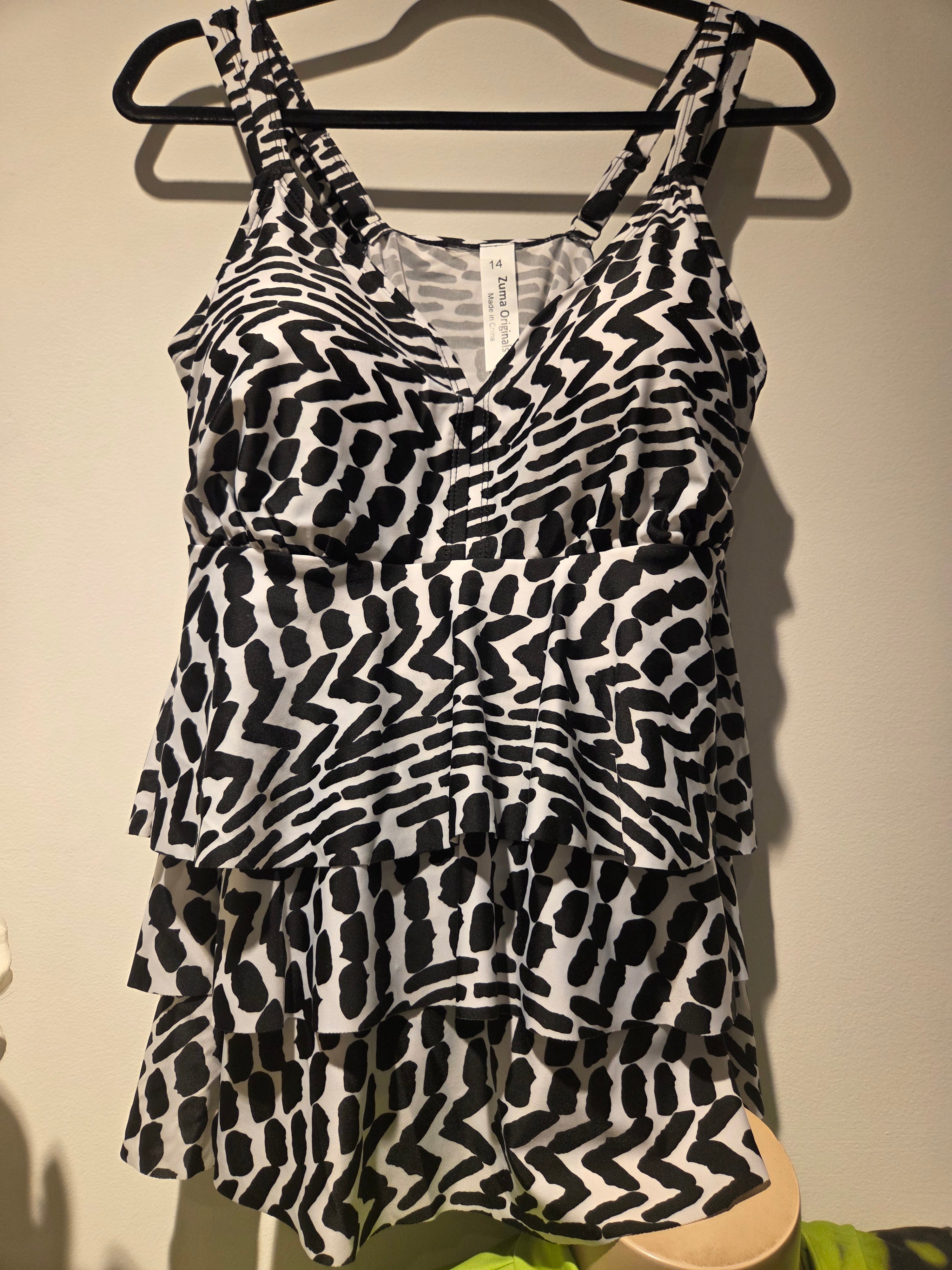 Tiered Tankini with Adjustable Straps